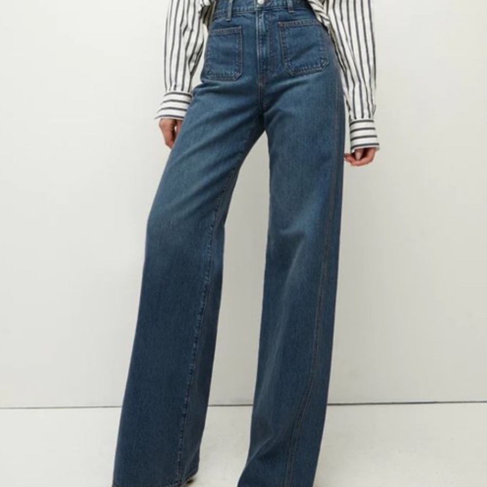 Wide leg jeans